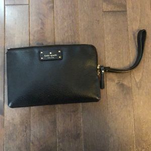 Kate Spade black wristlet